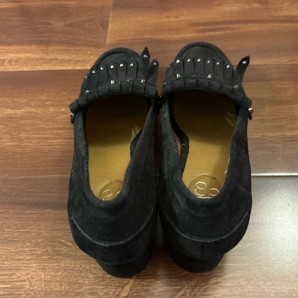 🌿SALE🌿 FRANCO SARTO Suede Leather Black Shoes size 9M - Picture 4 of 8